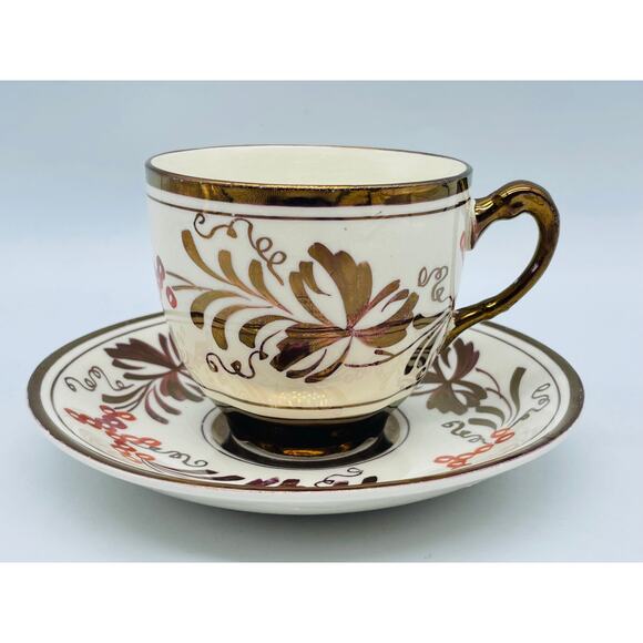 Gray's Pottery Stroke-on-Trent England 8253 hand painted Tea Cup and Saucer - Picture 6 of 10